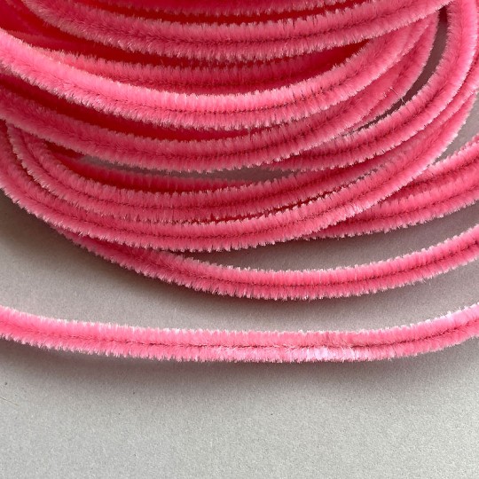Soft 8mm Wired Chenille Cording in Light Pink ~ 1 yd.
